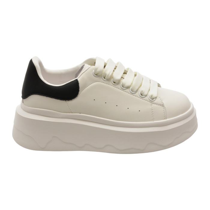 Pantofi sport FLAVIA PASSINI alb-negru, 3F612, din piele naturala