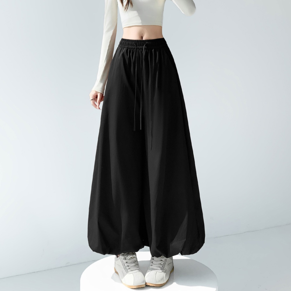 Bud drape loose pants autumn slim wide leg bloomers