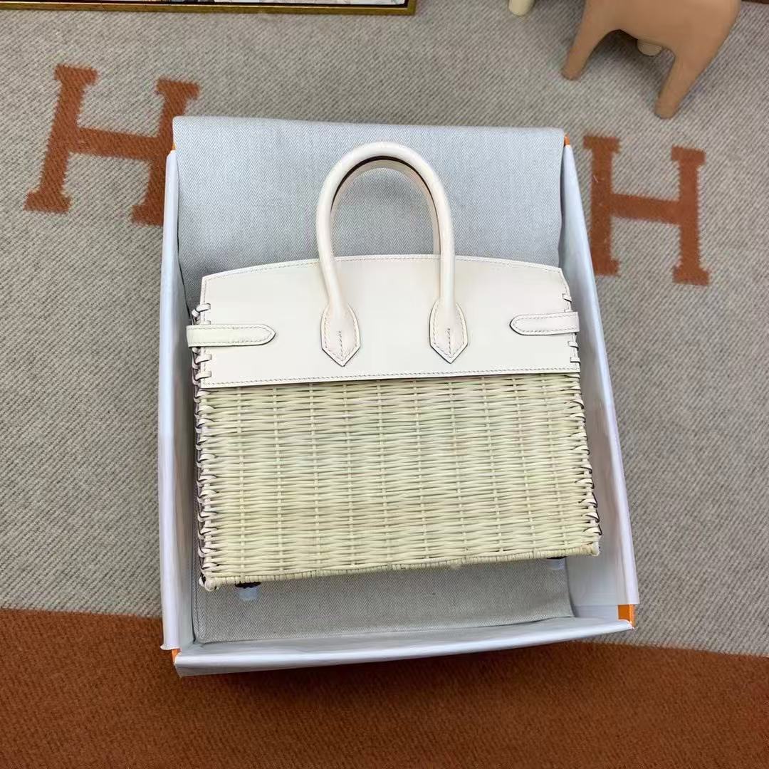 Hermès Picnic Sellier Birkin 25 Palladium Hardware customization