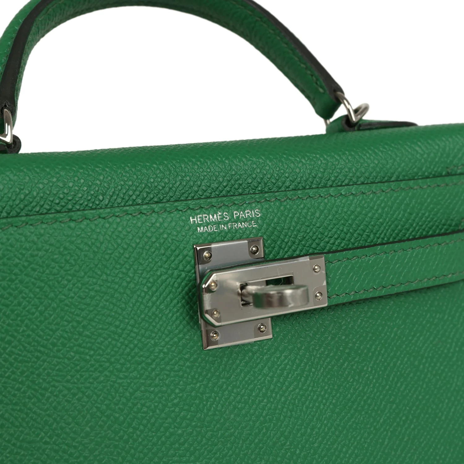 Hermes Kelly Sellier 20 Cactus Verso Epsom Palladium Hardware