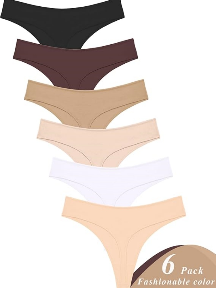 VALENTINIANA Underwear for Women Pack Breathable Thongs