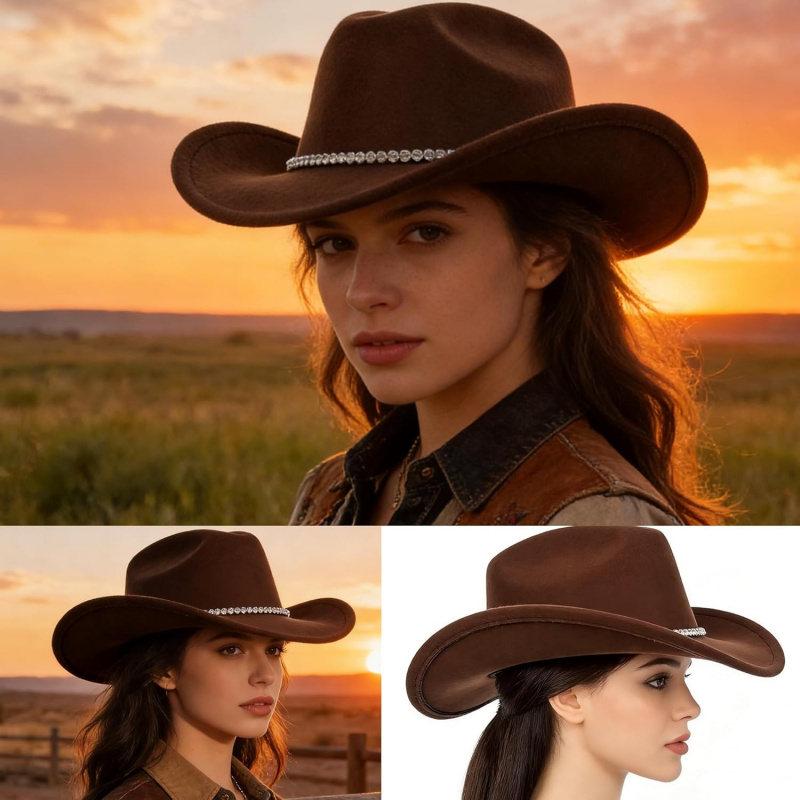 Women Sparkly-Rhinestone Western