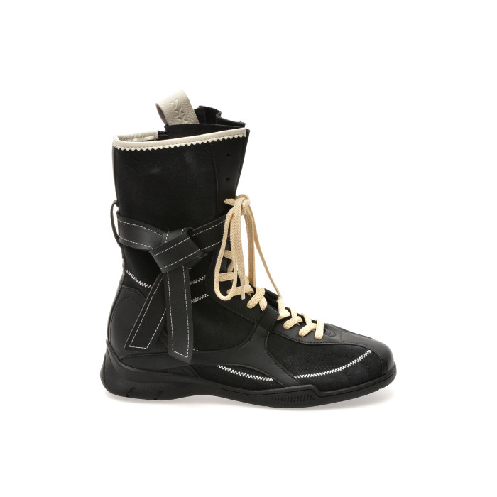 Ghete GRYXX negre, 3301, din piele intoarsa