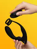 Lovehoney Remote-Control Pleasure Pulse Pulsing Prostate Massager with Double Cock Ring
