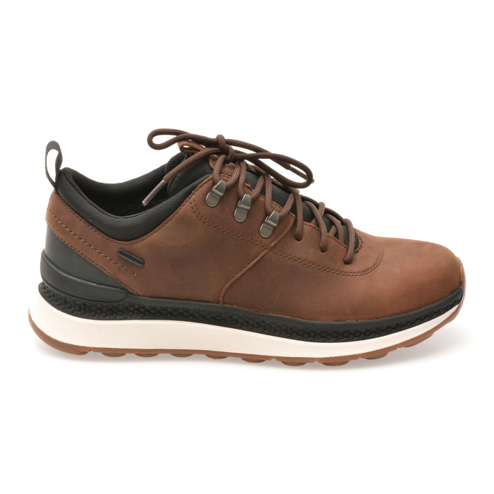 Pantofi sport GEOX maro, U56HMA, din piele naturala