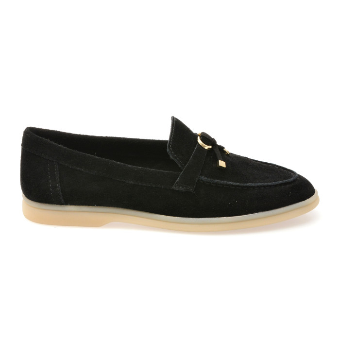 Mocasini ALDO negri, CRERAS 001, din piele intoarsa