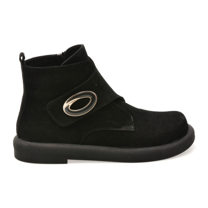 Ghete GRYXX negre, 213013, din piele intoarsa