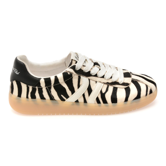Pantofi sport ALDO alb-negru, CHICSNEAKER 122, din piele naturala