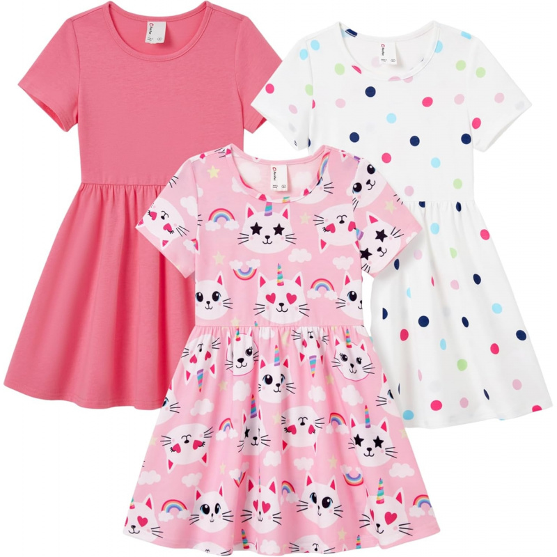 Toddler Girl Floral Skater Multipack Dresses