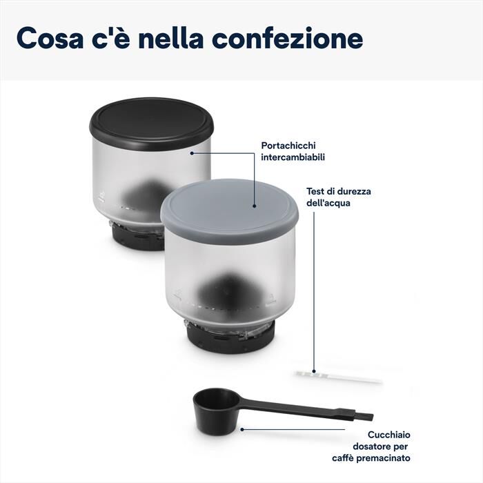DE LONGHI - Macchina da caffé Rivelia EXAM440.35.B-Nero (onyx black)