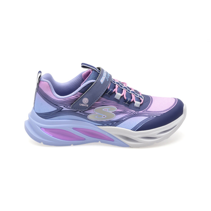 Pantofi sport SKECHERS bleumarin, COSMIC GLOW, din material textil