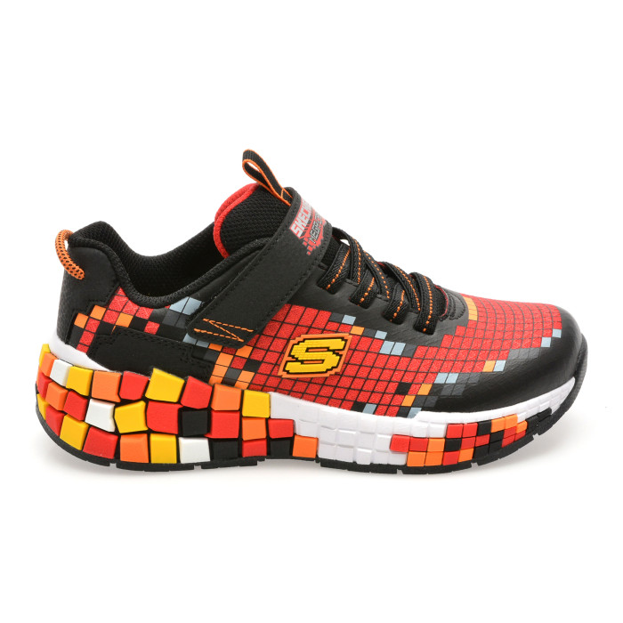 Pantofi sport SKECHERS rosii, MEGA-CRAFT 3.0, din piele ecologica