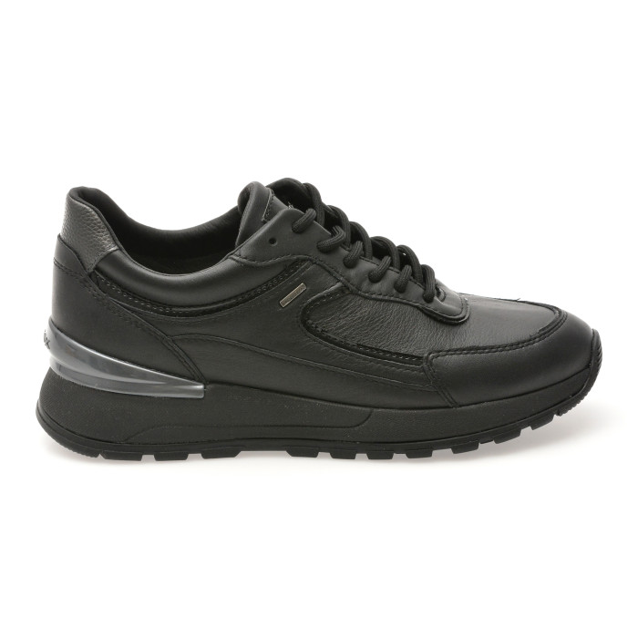 Pantofi sport GEOX negri, D563LB, din piele naturala