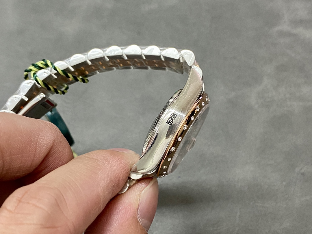 Rolex Datejust 31 Stainless Steel and Rose Gold Chocolate Diamond Dial m278341rbr 0028