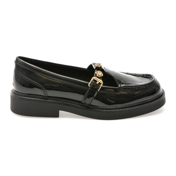 Pantofi ALDO negri, ANTONELA 001, din piele ecologica lacuita