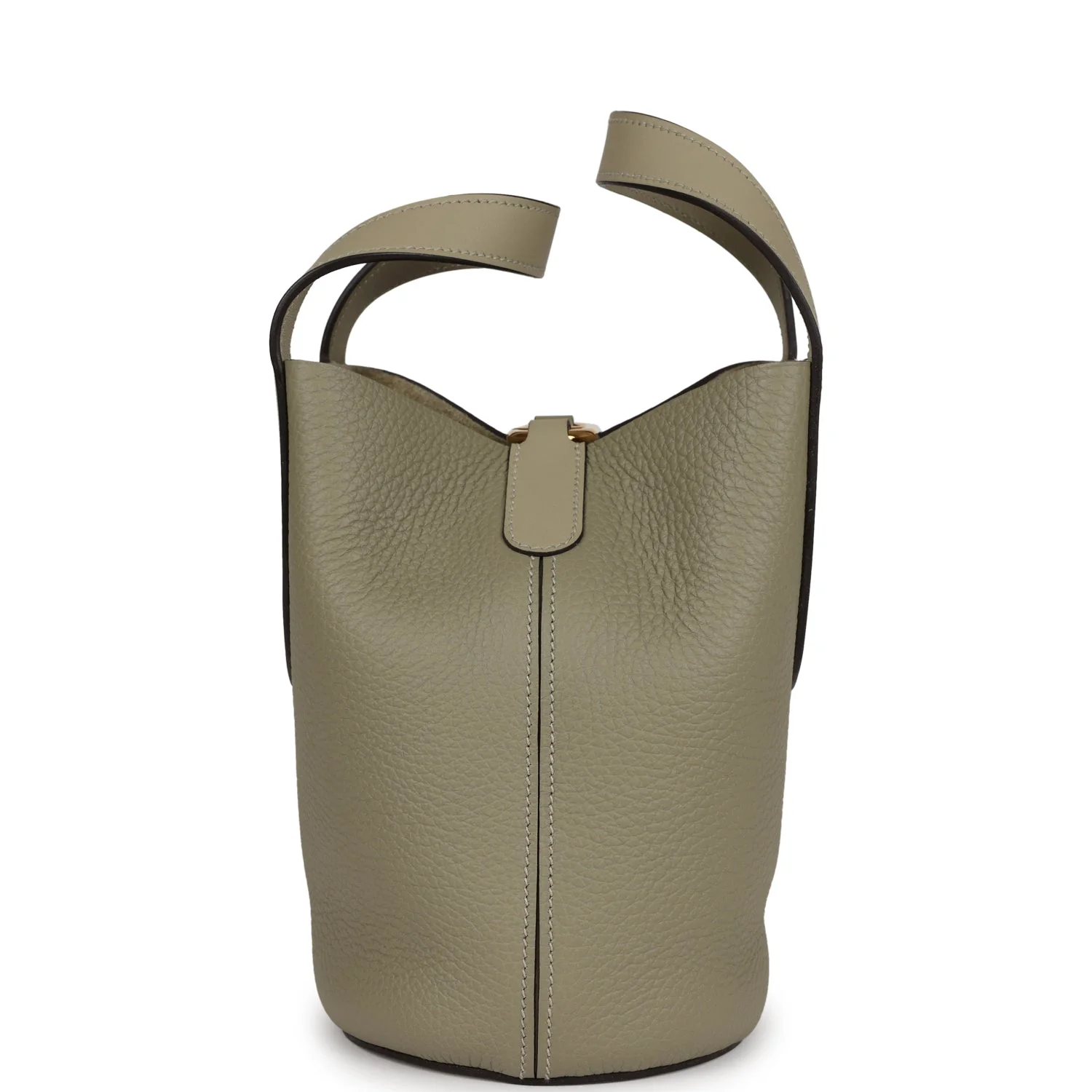 Hermes In-The-Loop 18 Sauge Clemence and Swift Gold Hardware