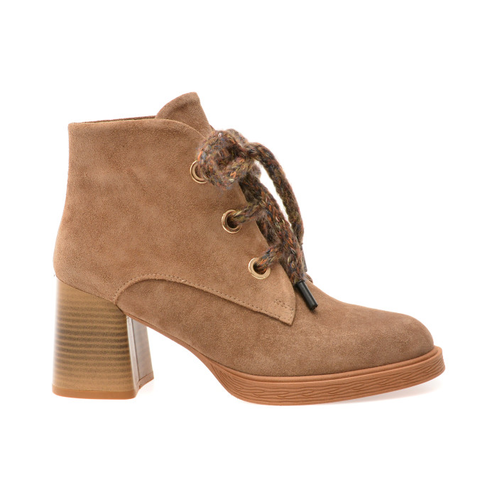 Botine EPICA maro, 3642627, din piele intoarsa