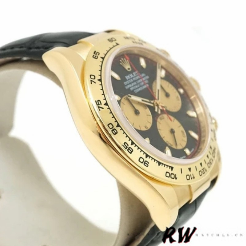 Rolex Cosmograph Daytona 116518 Black And Champagne Dial 40mm Mens Replica Watch
