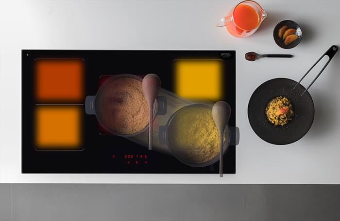 DE LONGHI - Piano cottura induzione SLI 754 75 cm-Nero