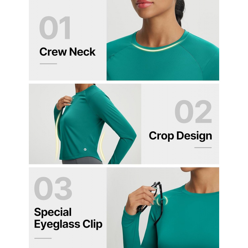AURETOP Women's UPF 50+ Long Sleeve Sun Shirts
