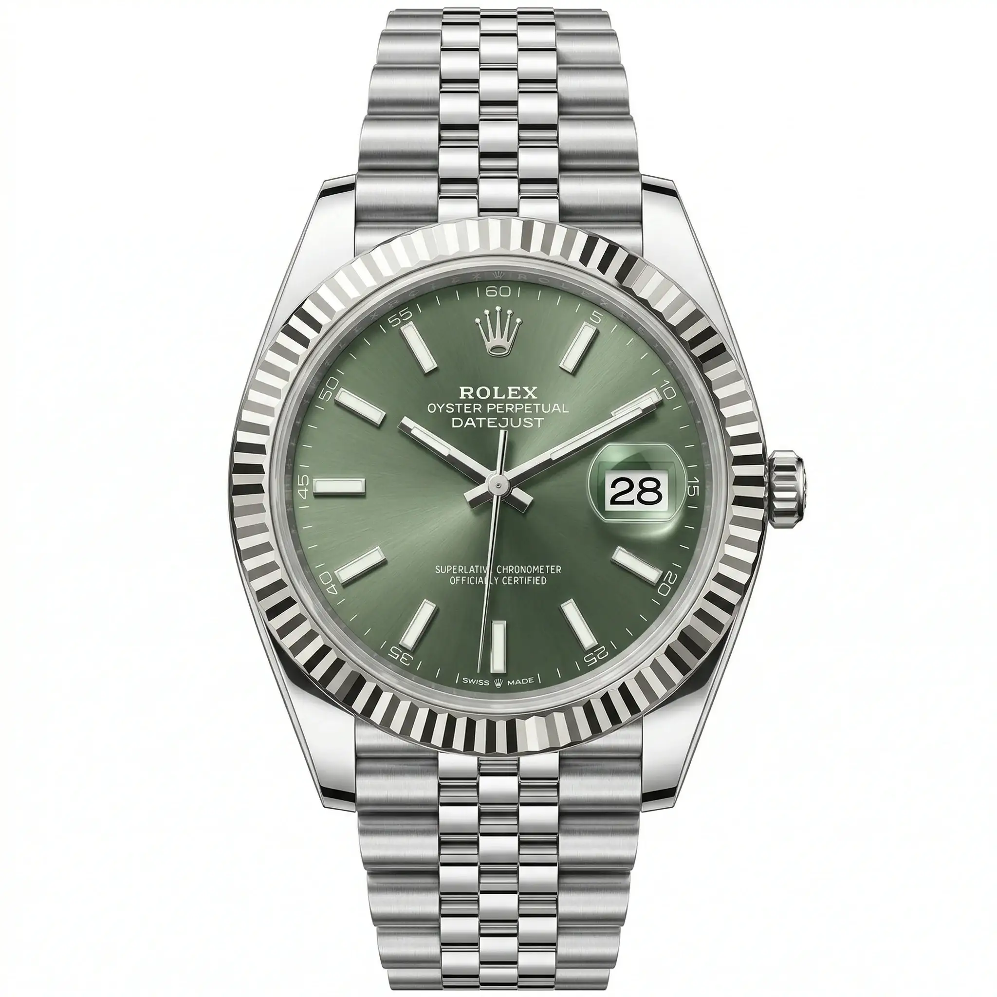 Rolex Datejust 126334 Green Dial Jubilee