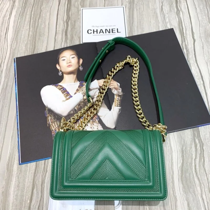 Chanel Calfskin Small Boy Chanel Handbag A67085
