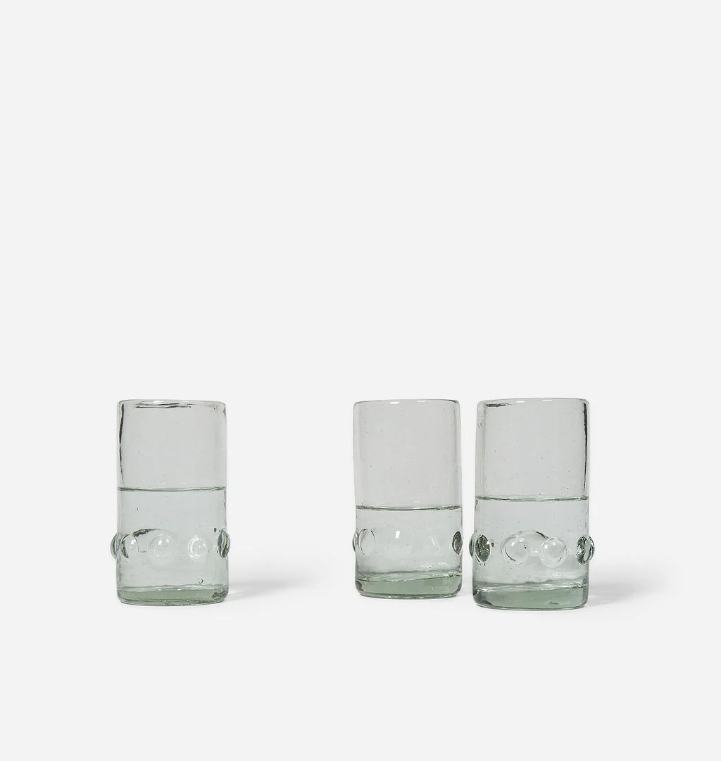 Handblown Dots Glass