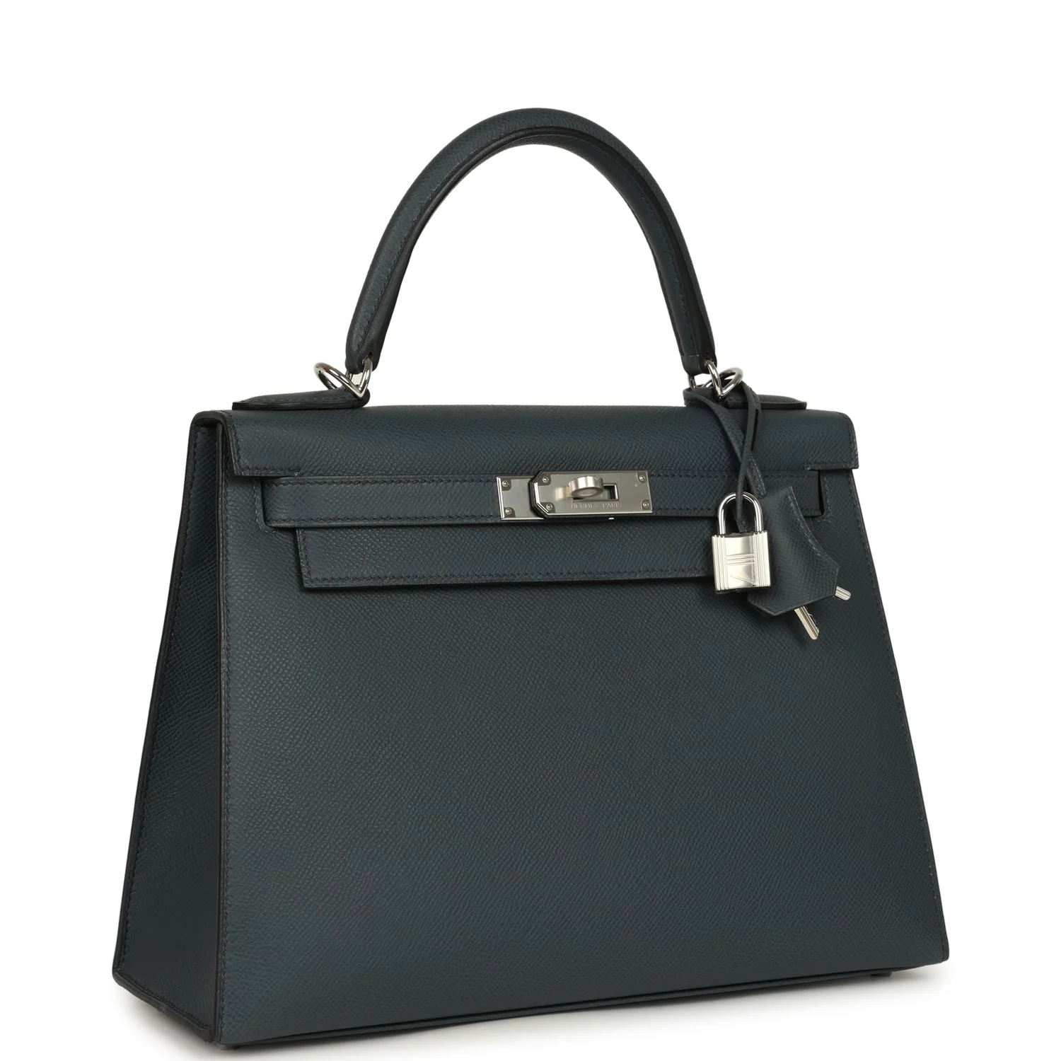 Hermes Kelly Sellier 28 Gris Misty Epsom Palladium Hardware