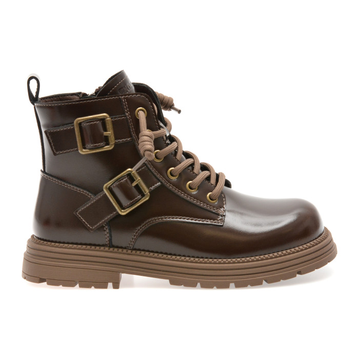 Ghete SELECTION KIDS maro, 532205, din piele naturala