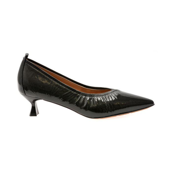 Pantofi eleganti EPICA negri, D76363, din piele naturala lacuita