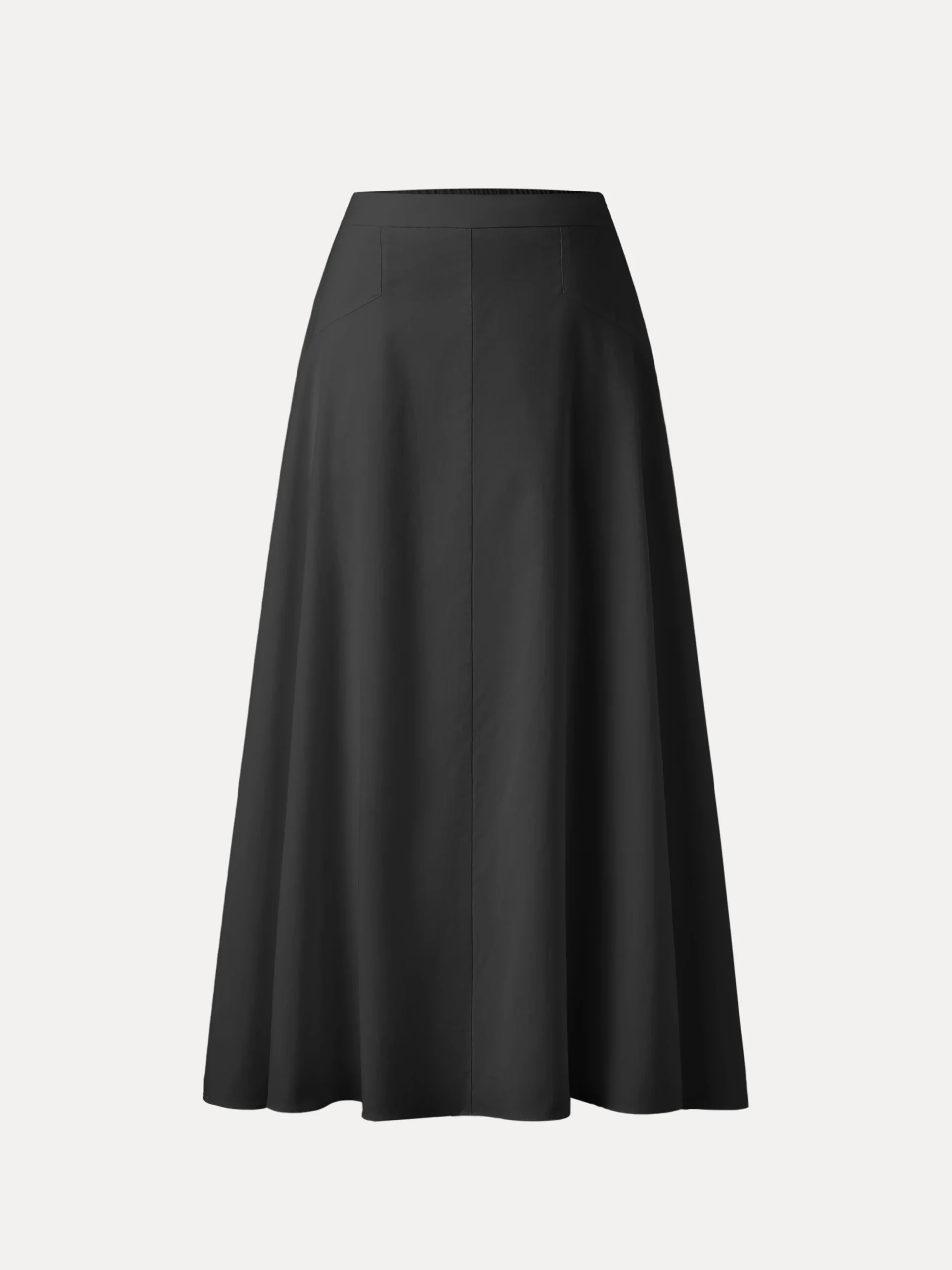 Pull-on Midi Skirt with Pockets