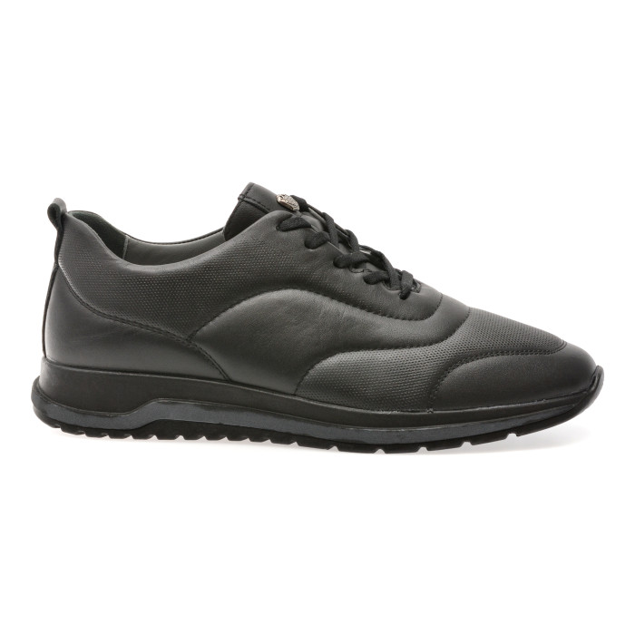 Pantofi sport BITE THE BULLET negri, NR220, din piele naturala