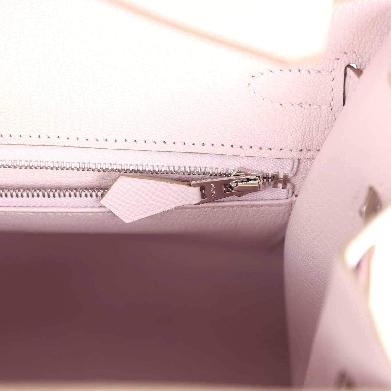 Hermes Birkin Sellier 25 Mauve Pale Epsom Palladium Hardware