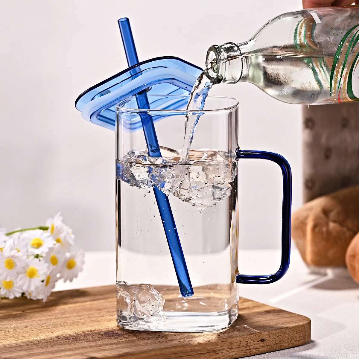 Large square straw cup