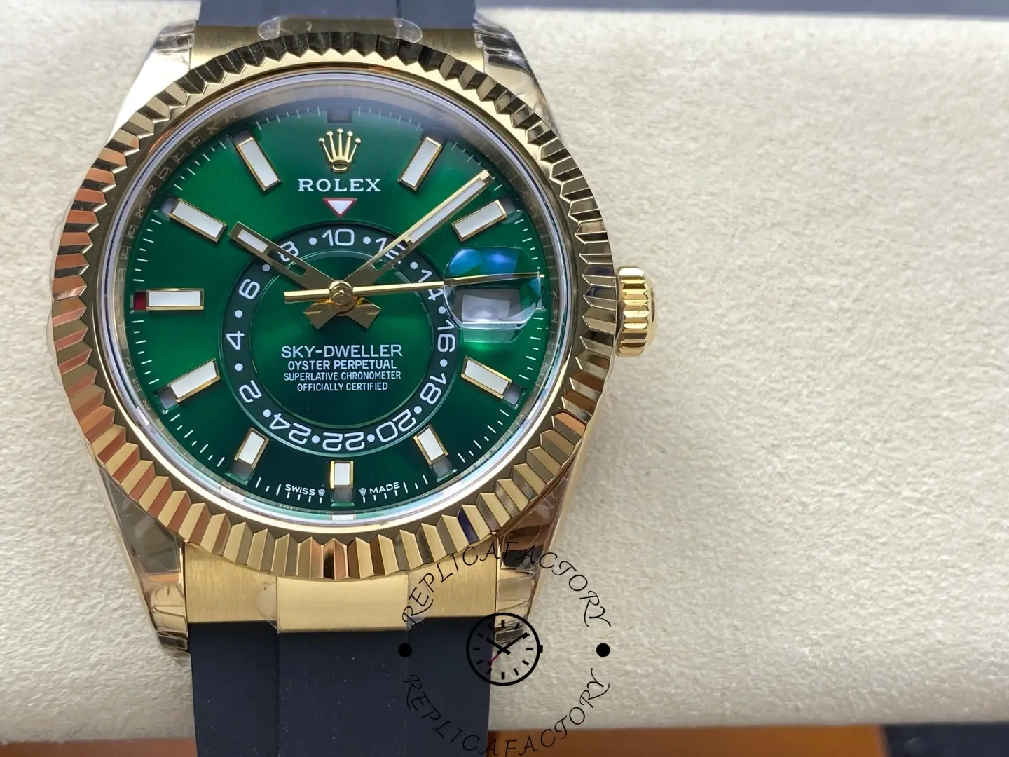2025 Rolex Sky-Dweller 336238-0004 1:1 Clone Green Dial