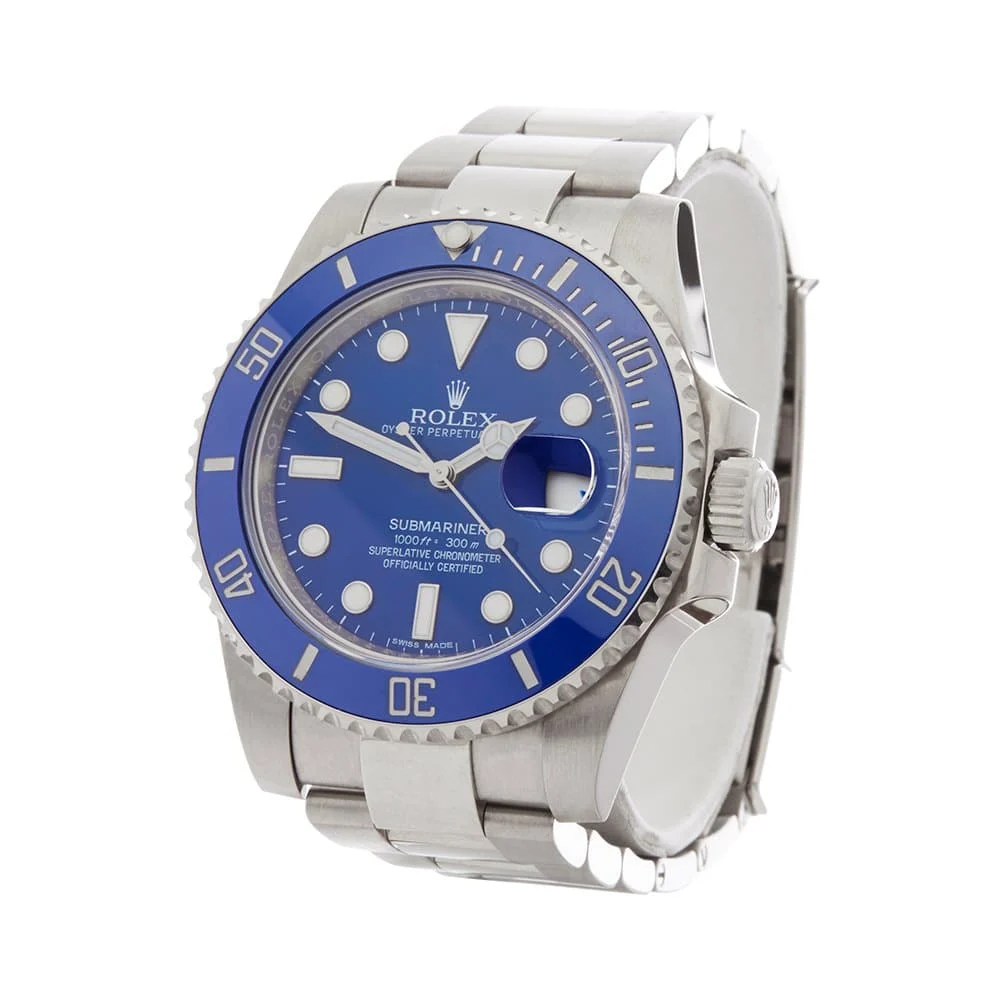 Rolex Submariner Blue Dial 116619 Oyster Replica