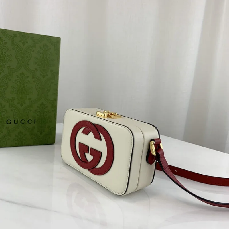 Gucci Interlocking G Mini Bag In White Leather 658230