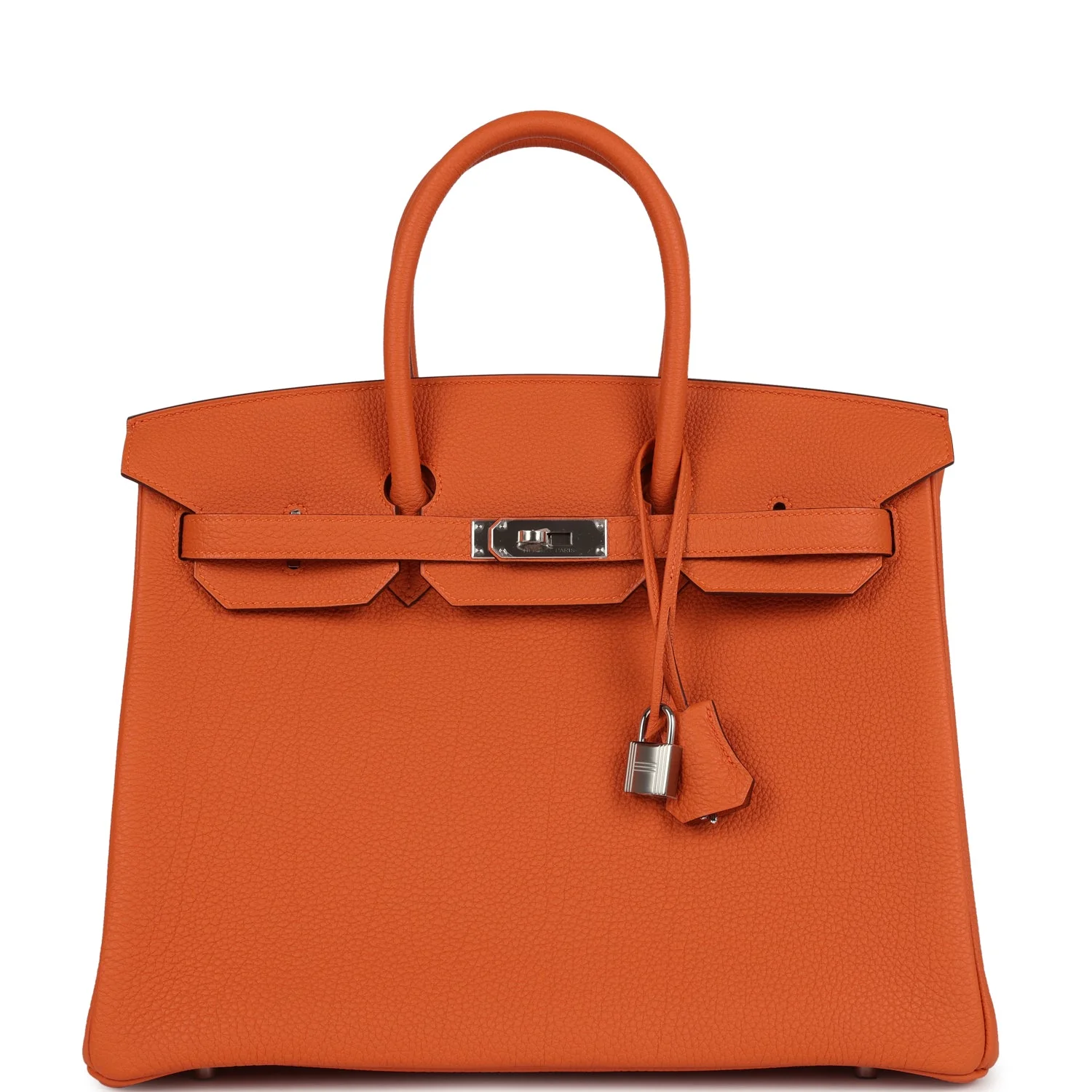 Hermes Birkin 35 Orange Togo Palladium Hardware