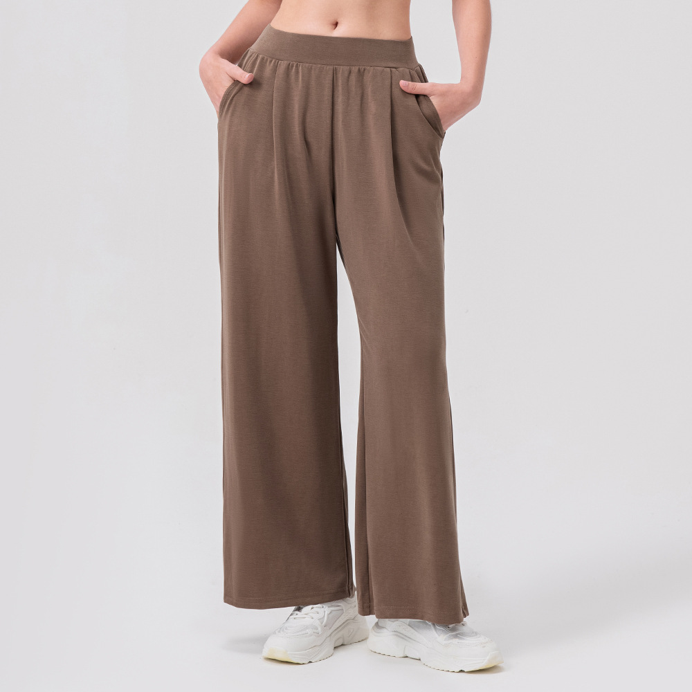 Women's wide-leg athletic pants, loose fit, straight leg, casual, fitness, running, cropped, yoga, unisex.