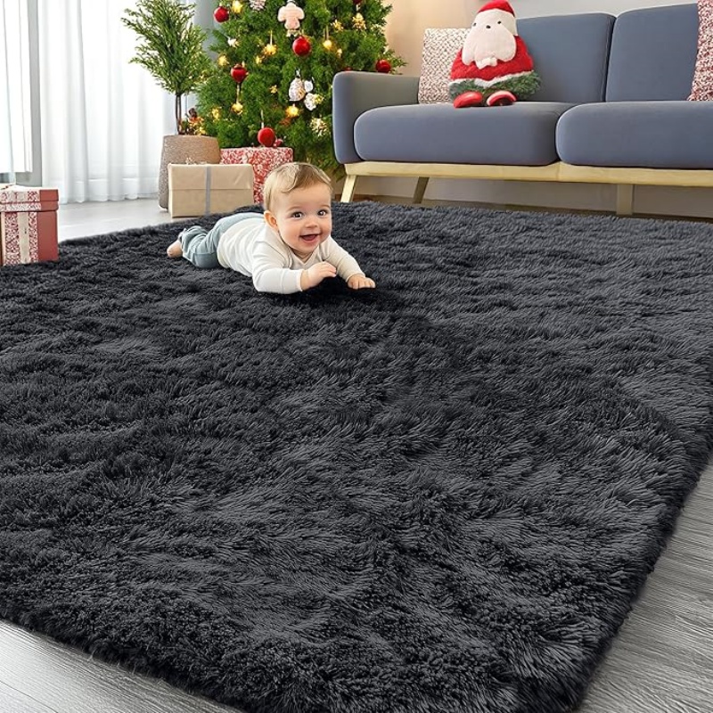 6x9 Machine Washable Large Area Rugs for Living Room, Bedroom