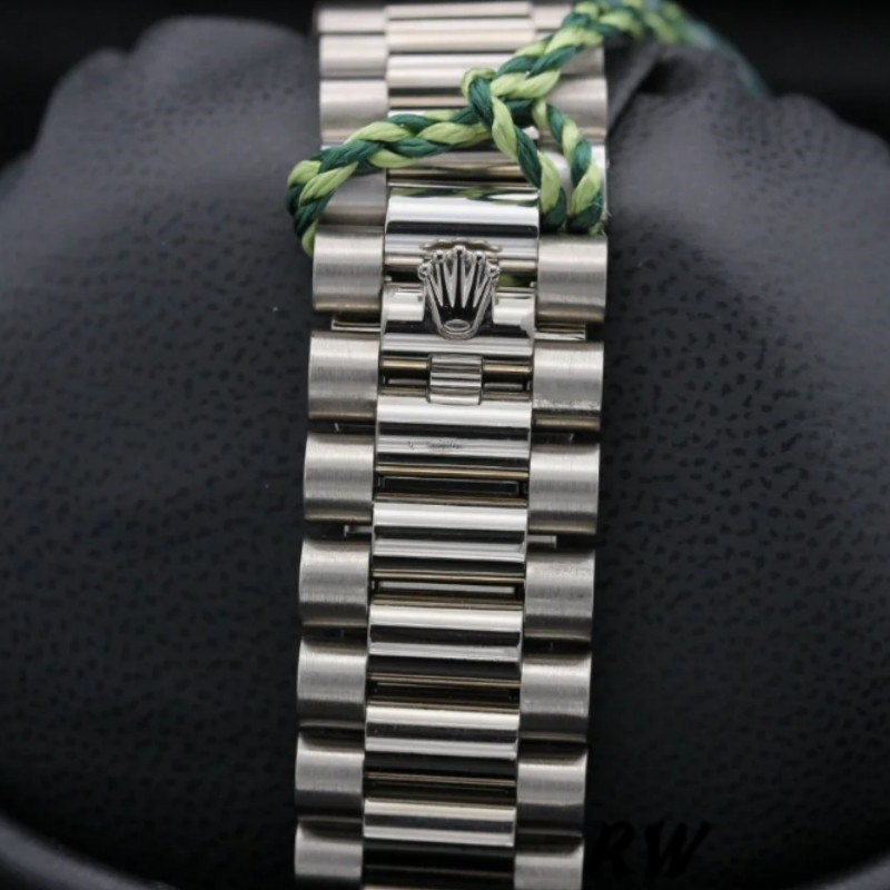 Rolex Day-Date 228349RBR Blue Roman Dial Diamond Bezel 40mm Mens Replica Watch