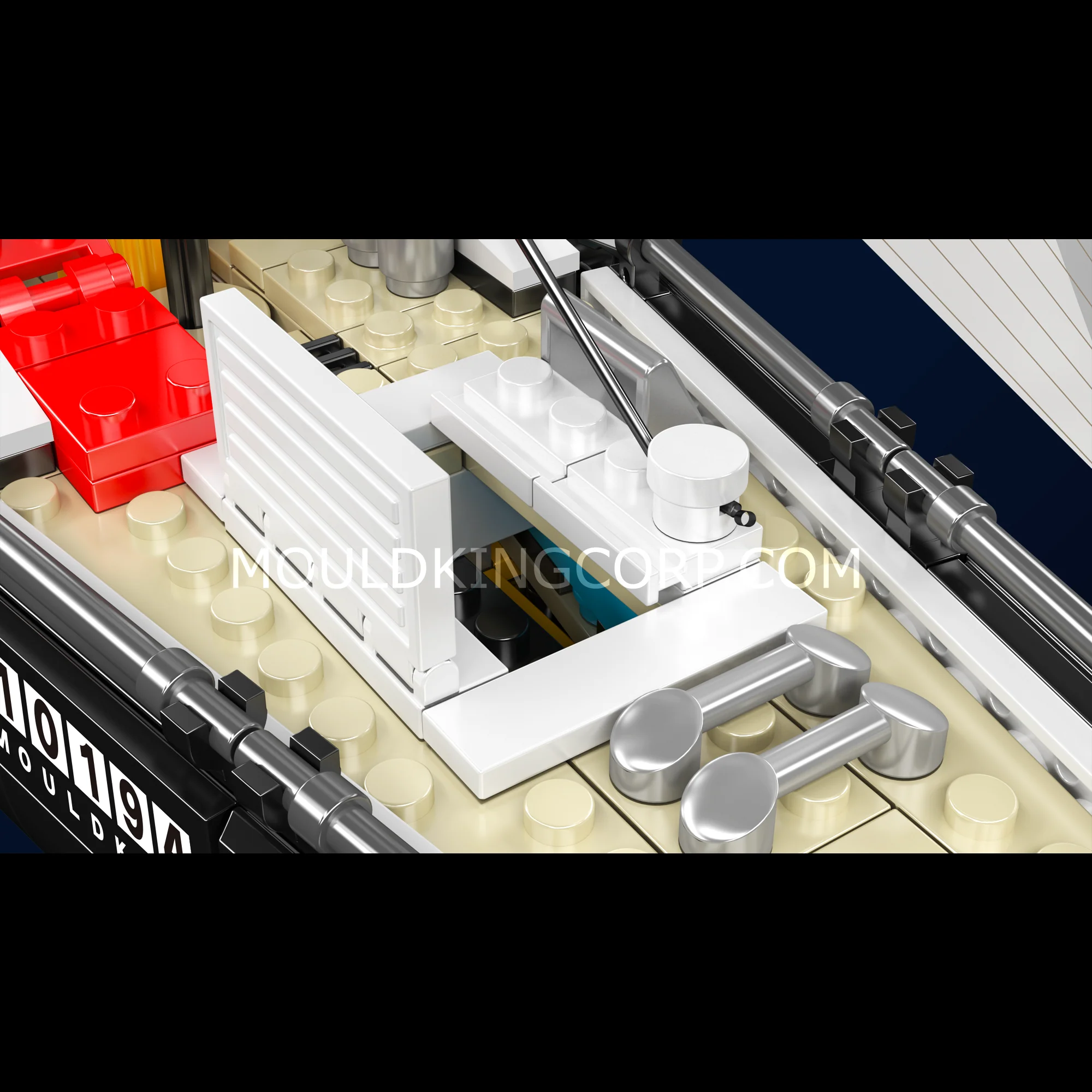 Mould King 10194 Modern Two-Mast Sailing Yacht Building Set | 893 Pcs