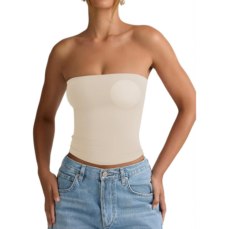 AURETOP Padded Tube Top with Built-in Bra