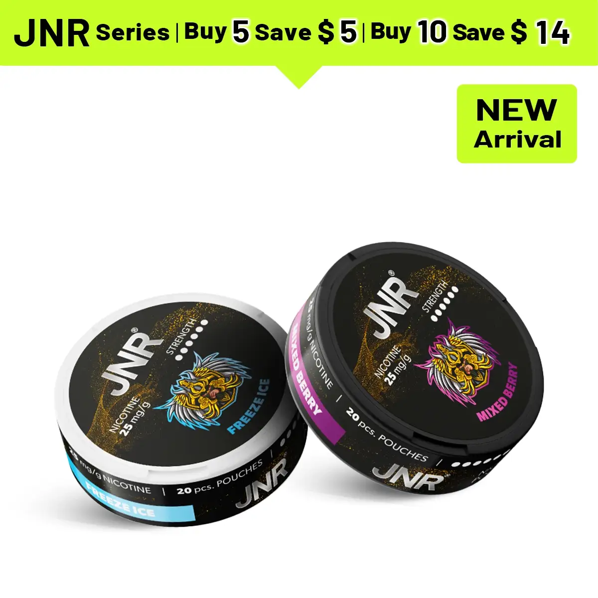 JNR Nicotine Pouches 25mg Nic