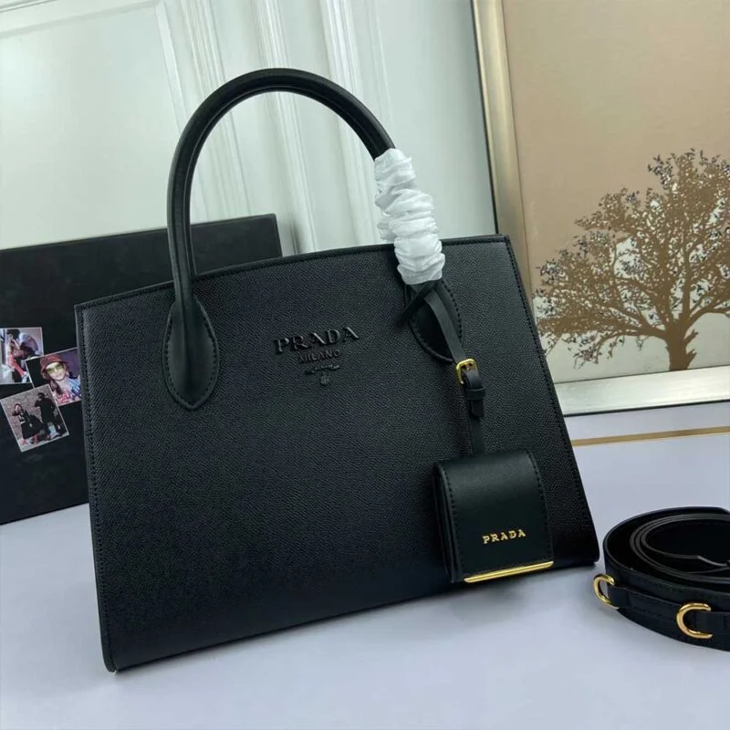 Prada Medium Saffiano Leather Monochrome Bag 1Ba155(66158)