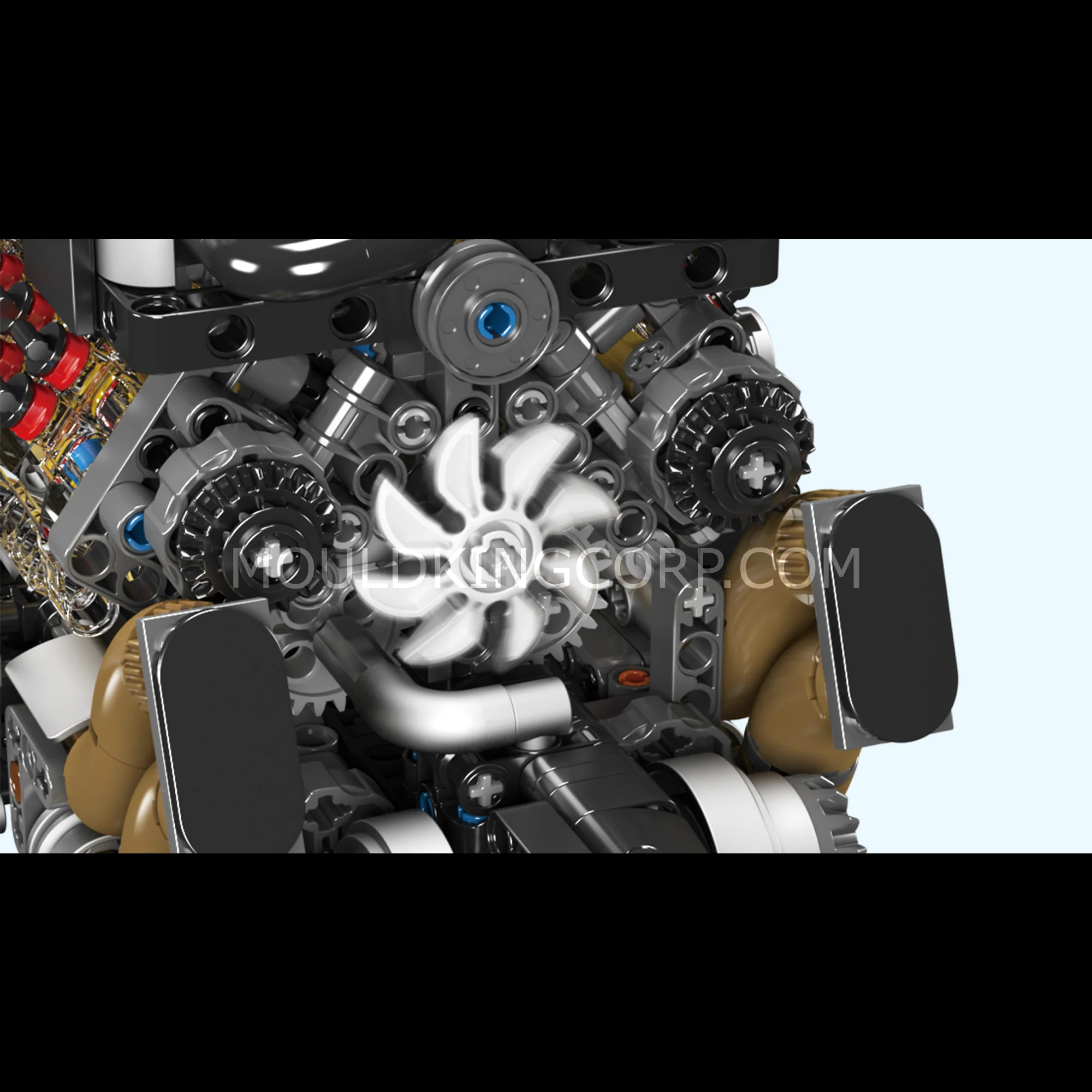 Mould King 10131 BGT Motorised W16 Engine Building Set | 952 Pcs