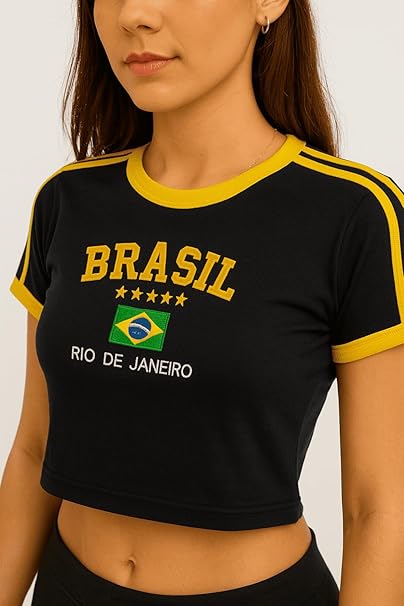 Brazil Cropped Rio de Janeiro - Dark Blue
