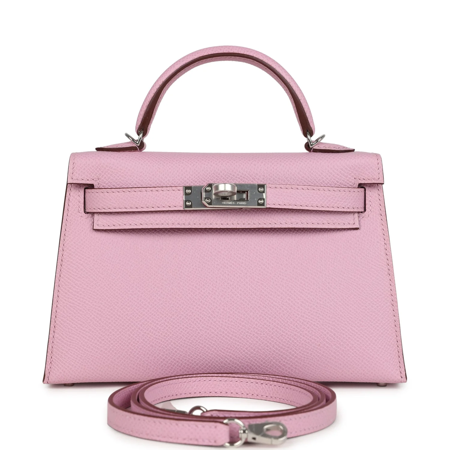 Hermes Kelly Sellier 20 Mauve Sylvestre Epsom Palladium Hardware