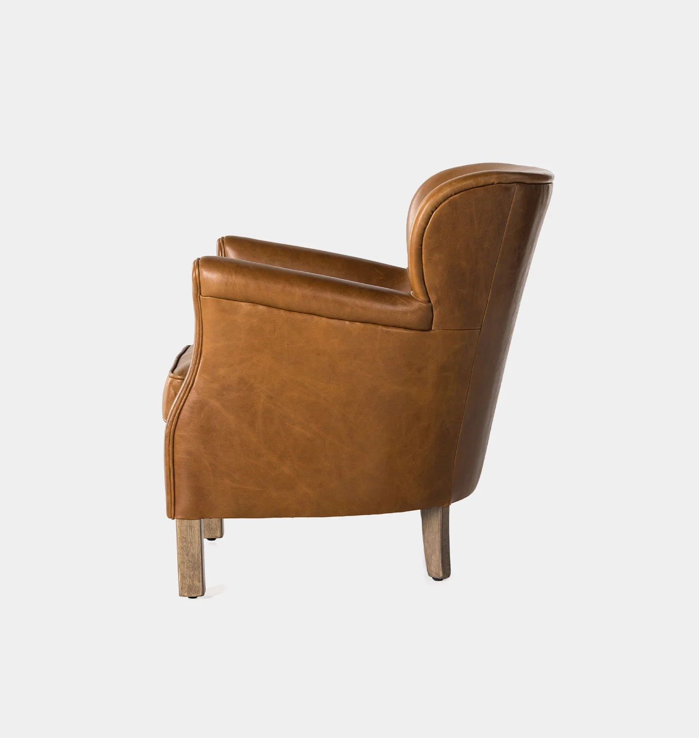 Melvin Petite Leather Lounge Chair