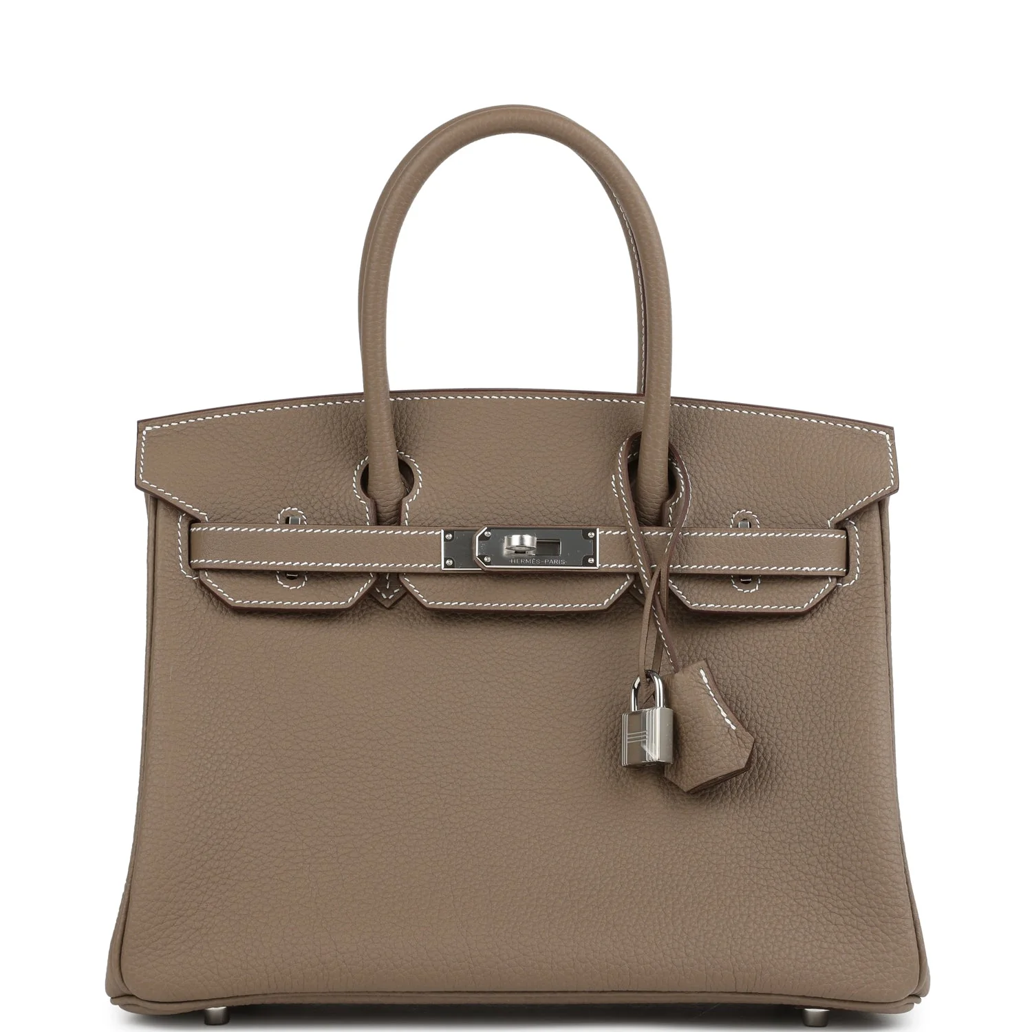 Hermes Birkin 30 Etoupe Togo Palladium Hardware